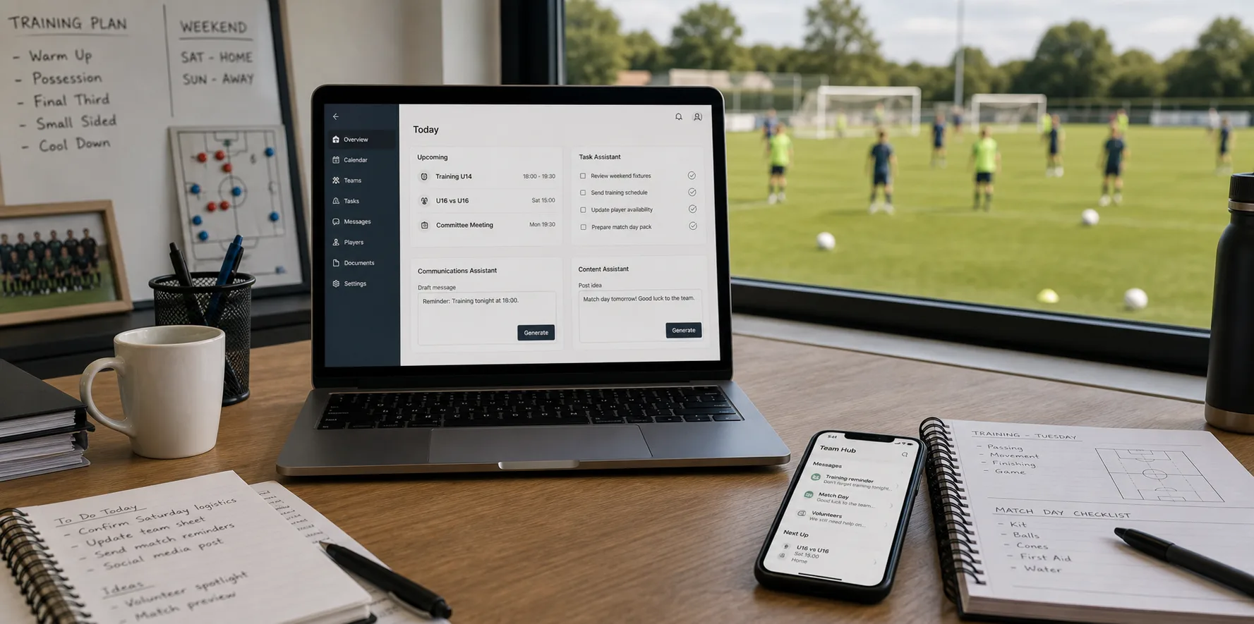 KI im Fußballverein: 10 Aufgaben, die heute Zeit sparen