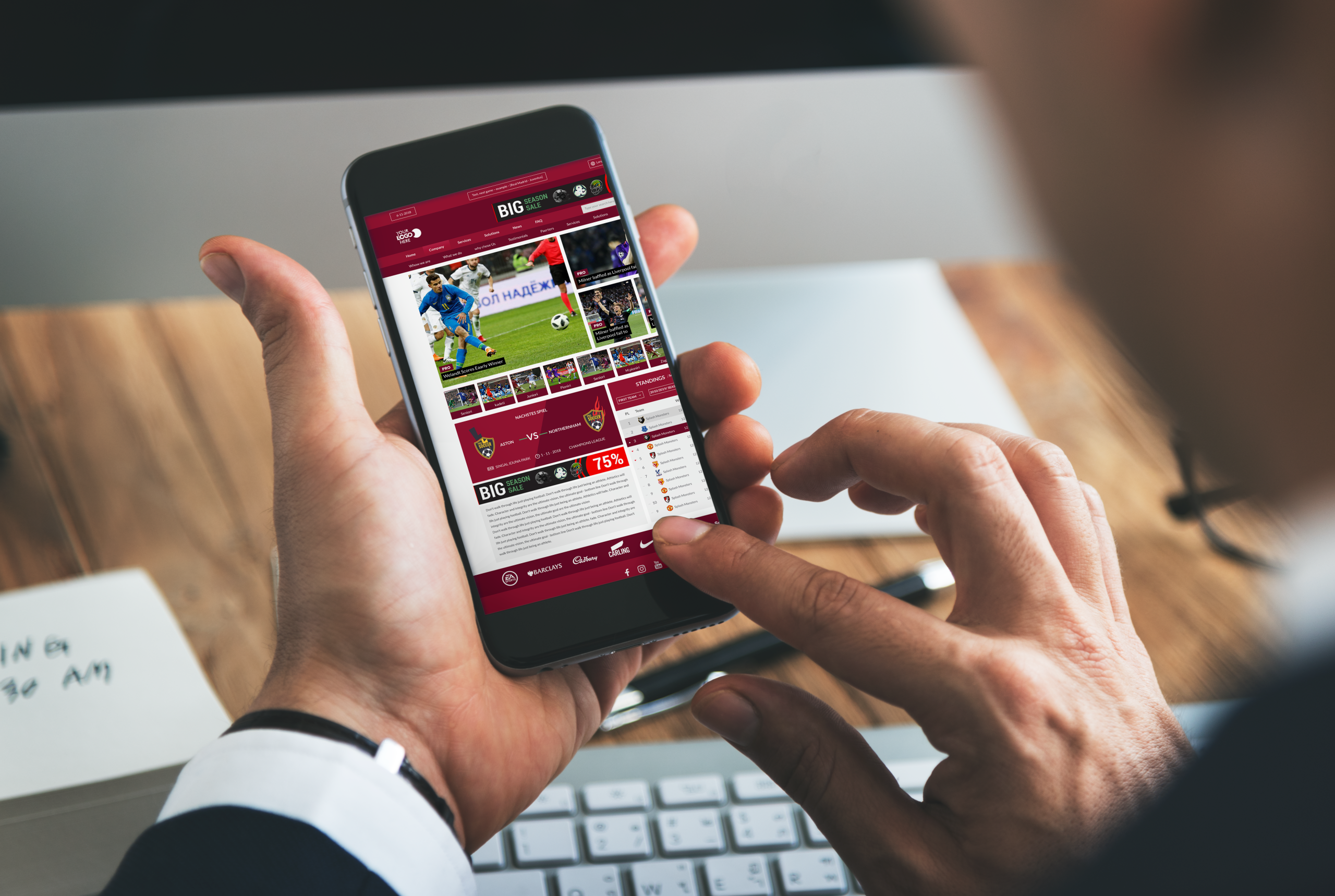 Klubportal mobile app for football clubs - Klubportal Klubportal mobile app