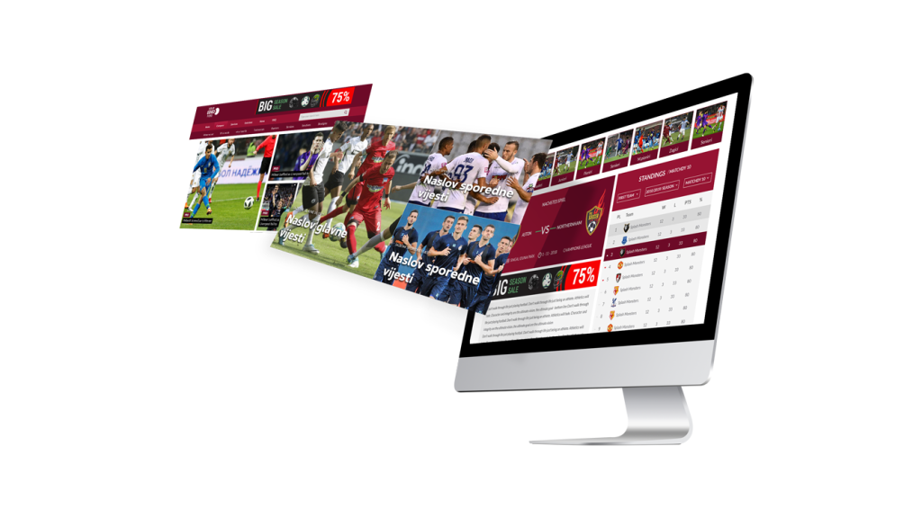 Sport club webdesign